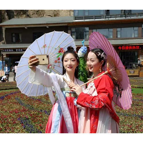 老君山景区精心布置2019仙山花海节