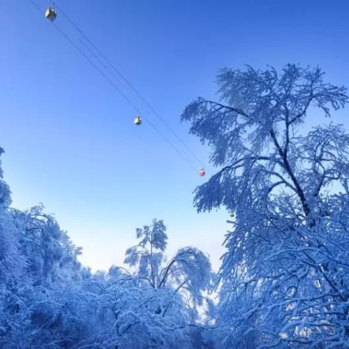 老君山迎来第一场雪，这份美丽能久久惊艳着人们的心
