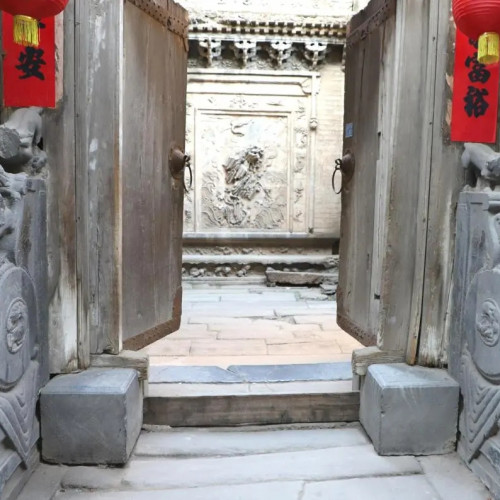 郭峪古城抱鼓石丨绽放中国古建艺术之美