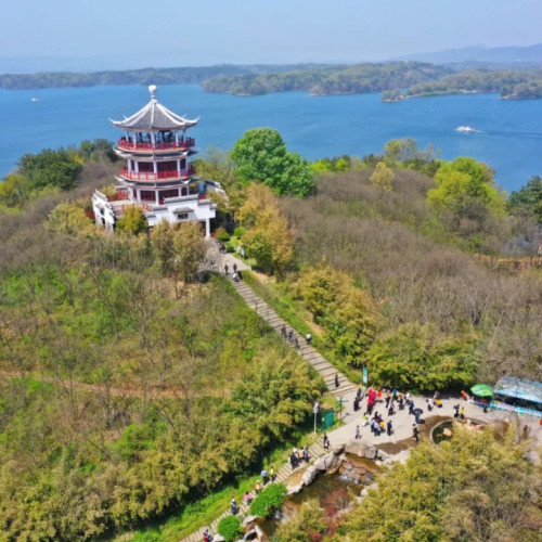 南湾湖风景区掀起春季旅游的新高潮