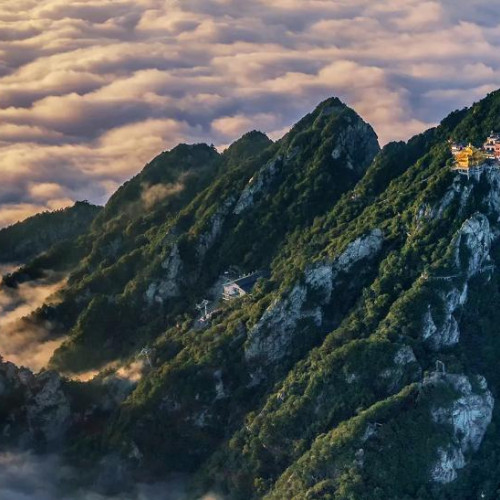 老君山景区手机壁纸第三辑：把日出和云海放进你的手机里